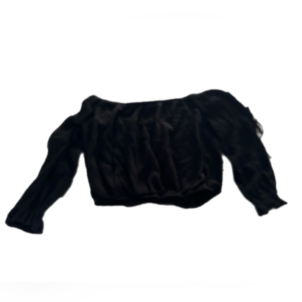 Ambiance black long sleeve‎ top